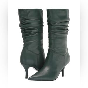 Marc Fisher Dark Green Heeled Boots